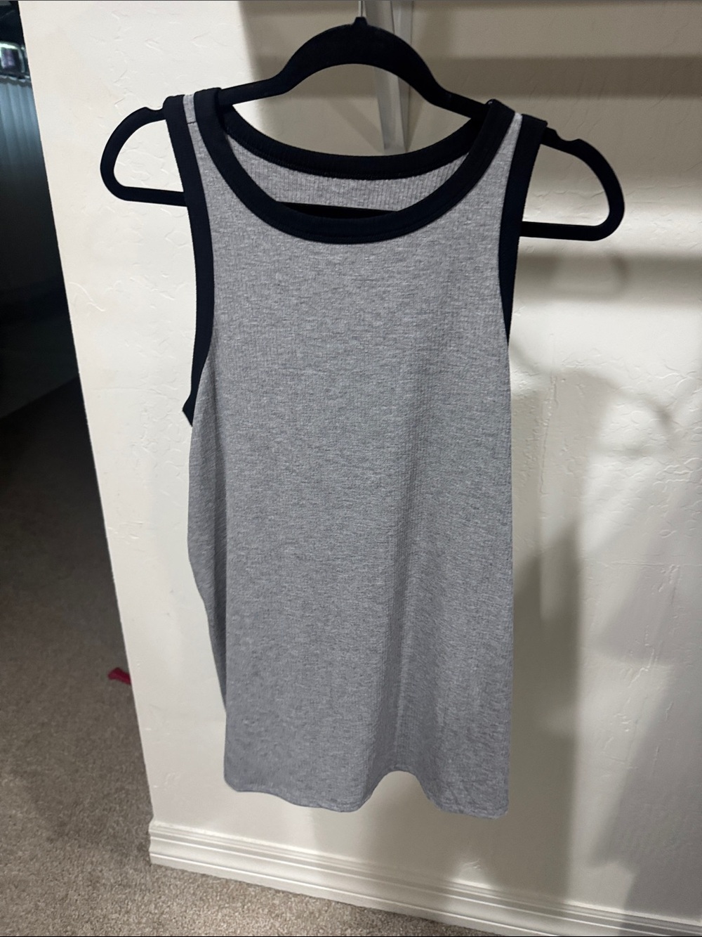Torrid Classic Contrast-Trim Grey Tank Top